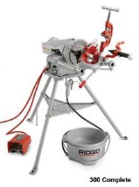 Ridgid 300C Threading Machine 1/2 Inch to 2 Inch BSP c/w Pipe Support