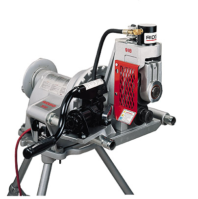 Ridgid 918 Roll Groover, Power Drive & Pipe Support